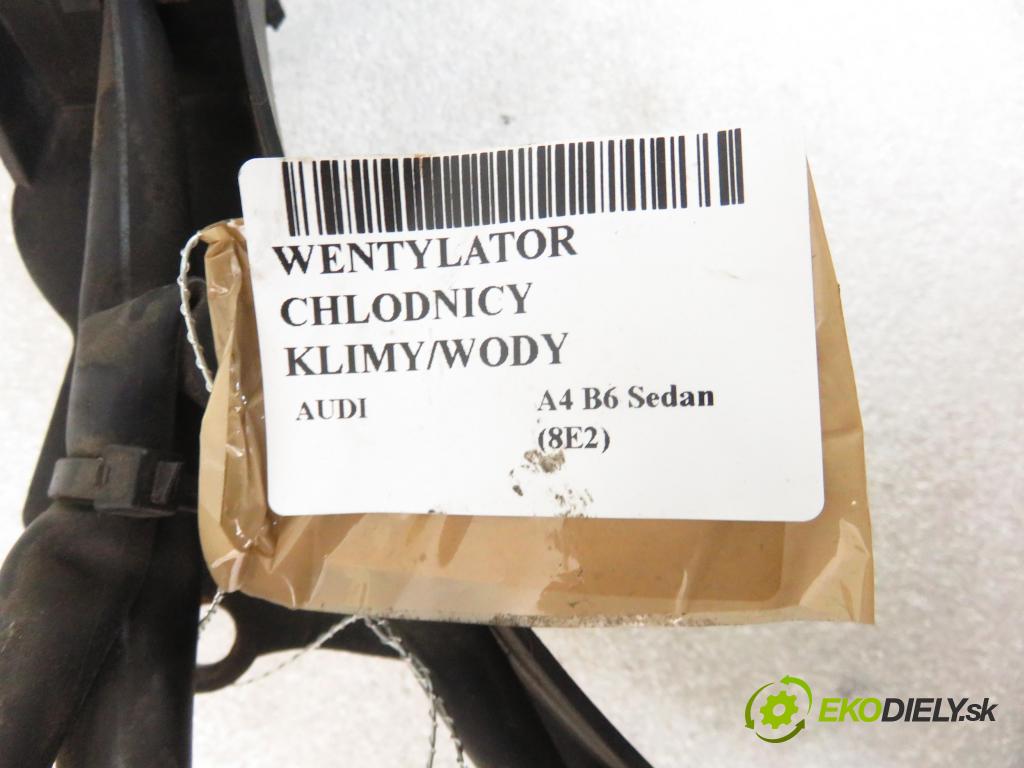 AUDI A4 (8E2, B6) SEDAN 2002 96,00 1.9 TDI PD 130 1896,00 Ventilátor chladič klímatizácie 8E0121205T