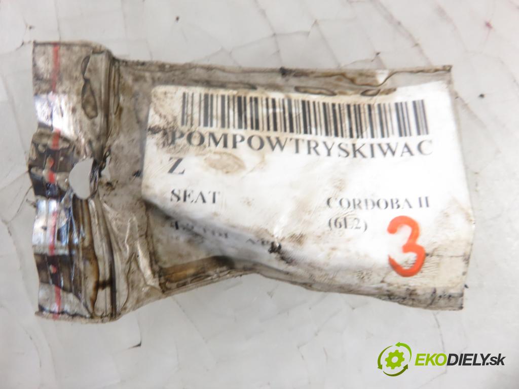 SEAT CORDOBA (6L2) SEDAN 2003 74,00 1.9 TDI - ATD 1896,00 Vstrekovač 038130073AK ; 0414720038 (Vstrekovače)