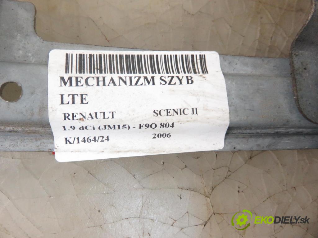RENAULT SCENIC II (JM0/1_) MINIVAN 2006 96,00 1.9 dCi (JM15) - F9Q 804 1870,00 mechanismus oken LTE 402049A