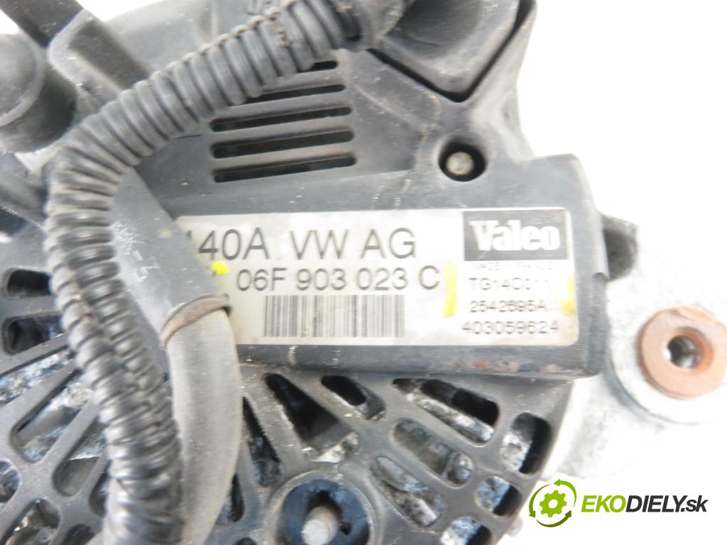 AUDI A3 (8P1) HB 2003 77,00 1.9 TDI PD 105 - BKC 1896,00 Alternátor 06F903023C ; TG14C011 ; 2542695A (Alternátory)