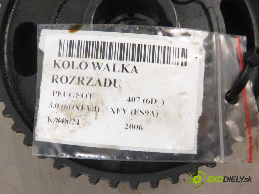 PEUGEOT 407 (6D_) SEDAN 2006 155,00 3.0 V6 (6DXFVJ) 211 -  XFV (ES9A) 2946,00 Koleso vačky Vačkový hriadeľ: 9647776980