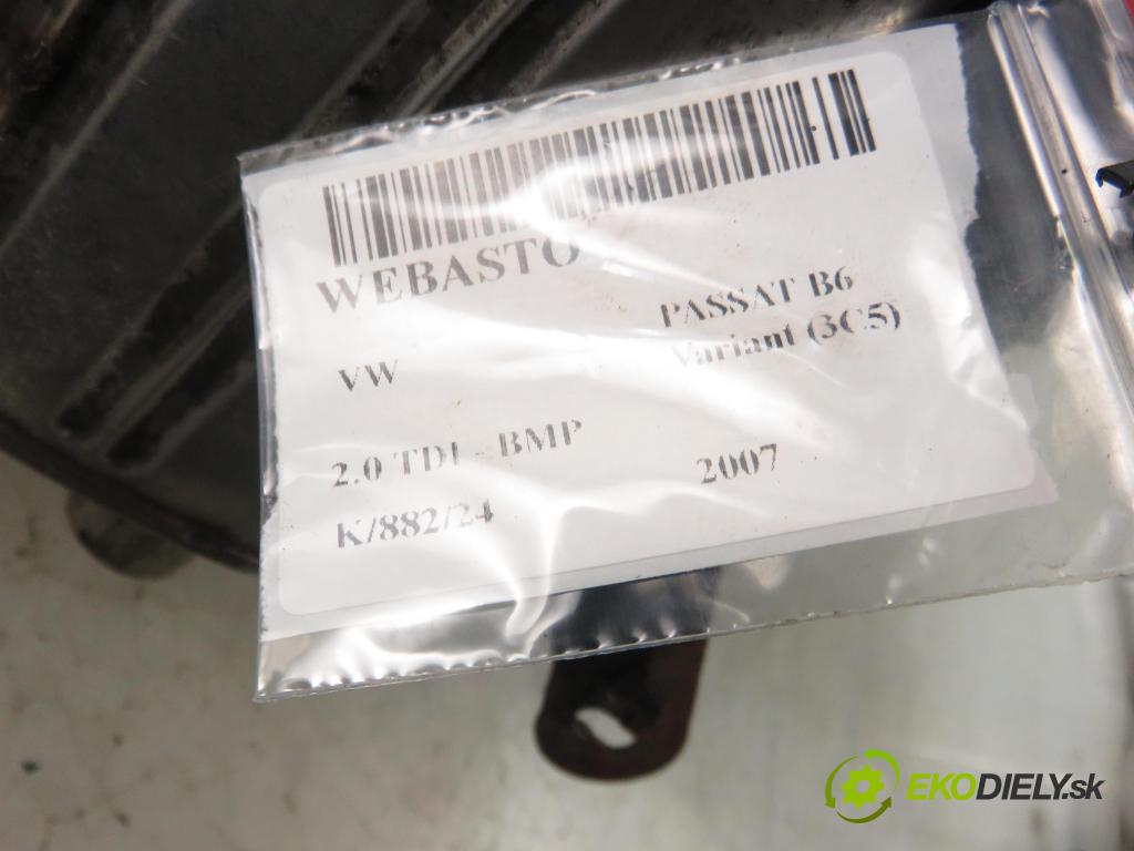 VW PASSAT B6 Variant (3C5) KOMBI 2007 103,00 2.0 TDI PD 8V 140 - BMP 1968,00 Webasto 3C0815005N (Webasto ohřívače)