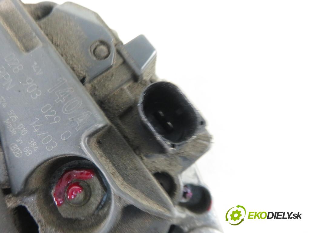AUDI A4 (8E2, B6) SEDAN 2002 96,00 1.9 TDI PD 130 1896,00 Alternátor 028903029Q ; 0124525010 (Alternátory)