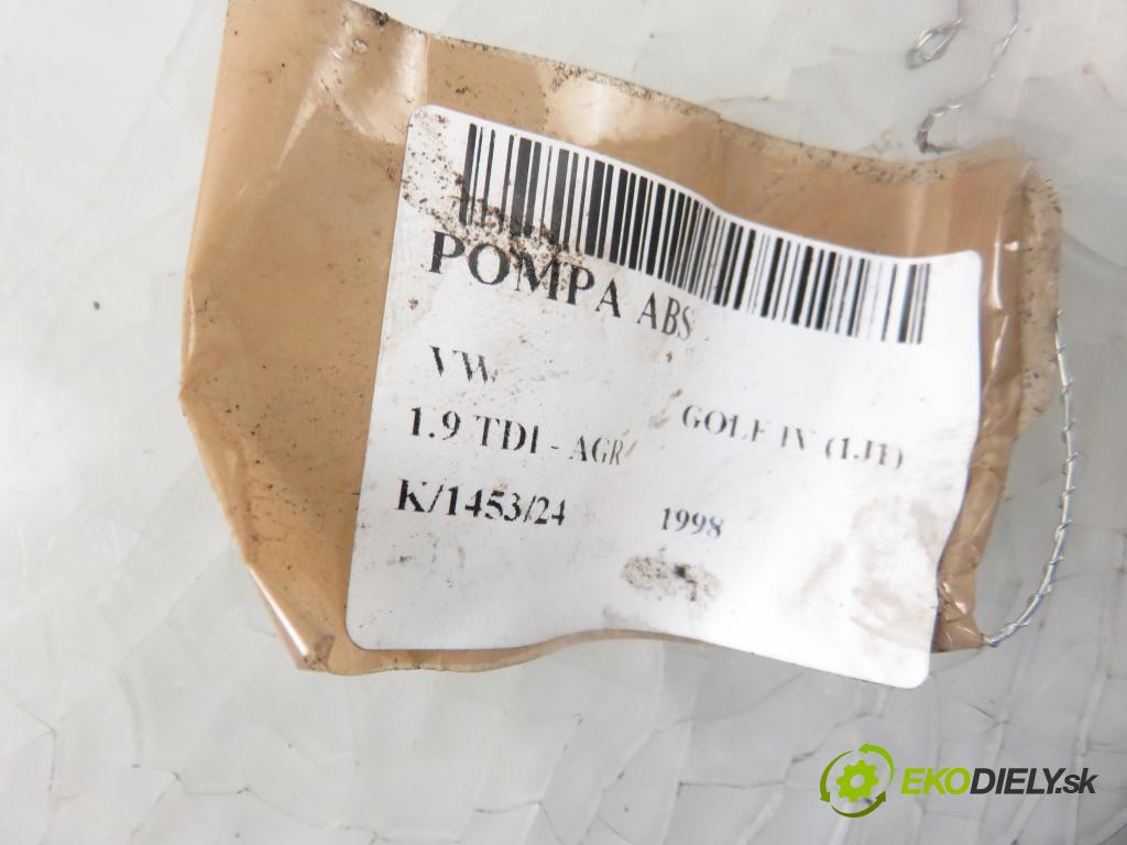 VW GOLF IV (1J1) HB 1998 66,00 1.9 TDI - AGR 1896,00 Pumpa ABS 1J0907379P ; 1J0614117D ; 10094903313 (Pumpy ABS)