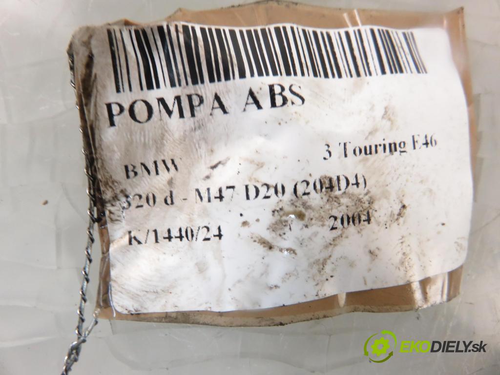 BMW 3 Touring (E46) KOMBI 2004 110,00 320 d 150 - M47 D20 (204D4) 1995,00 Pumpa ABS 6765452 ; 6765454 ; 10096008203 (Pumpy ABS)