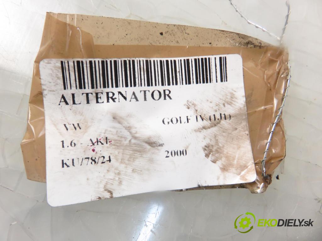 VW GOLF IV (1J1) HB 2000 74,00 1.6 - AKL 1595,00 Alternátor 028903028D ; 0124325003 (Alternátory)