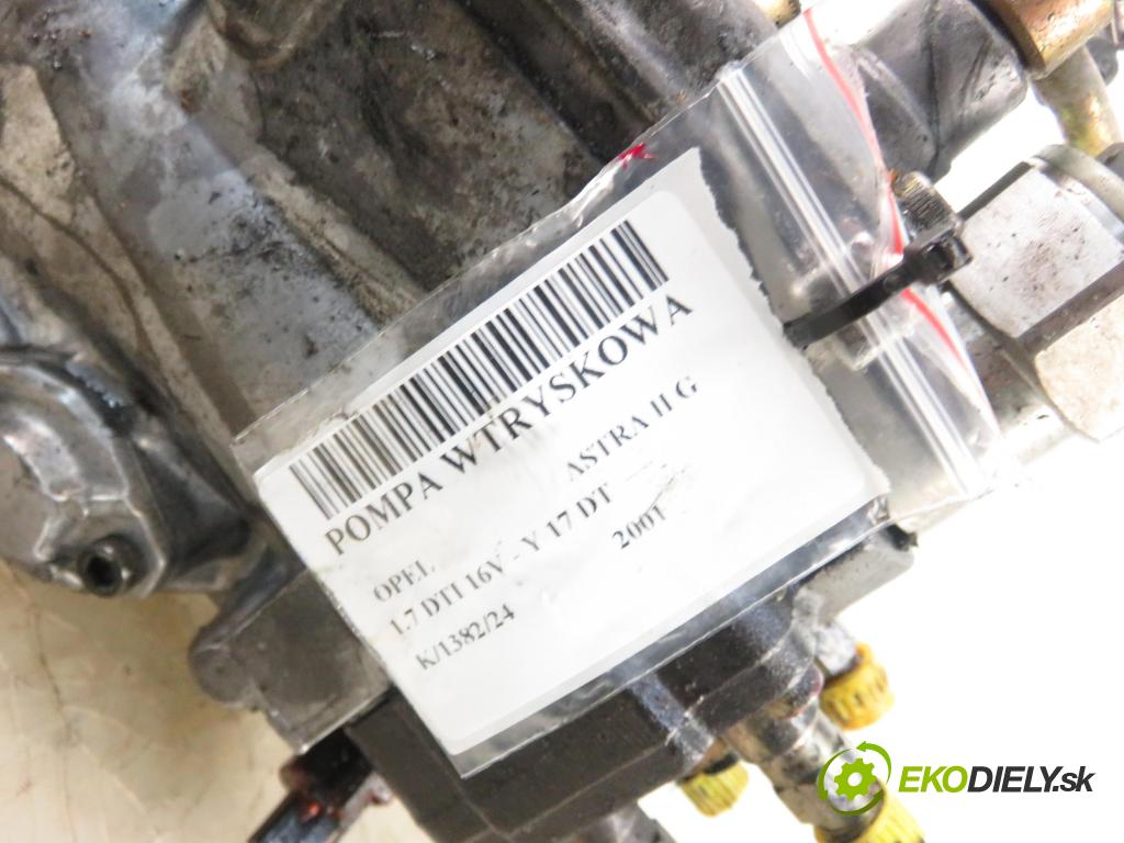 OPEL ASTRA G liftback (T98) HB 2001 55,00 1.7 DTI 16V - Y 17 DT 1686,00 Pumpa vstrekovacia HU0965006002 ; 8971852422 (Vstrekovacie čerpadlá)