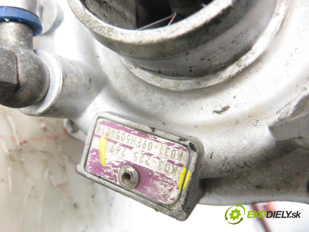 PEUGEOT 206 liftback (2A/C) HB 2003 66,00 2.0 HDI 90 - RHY 1997,00 RYCHLONABÍJEČKA: K03225269 (Turbodúchadla (kompletní))