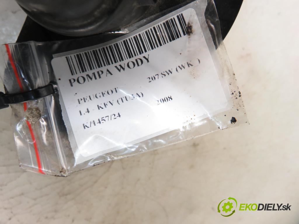 PEUGEOT 207 SW (WK_) KOMBI 2008 54,00 1.4 8V 73 - KFV (TU3A) 1360,00 pumpa vody 9646075210 (Vodní pumpy)
