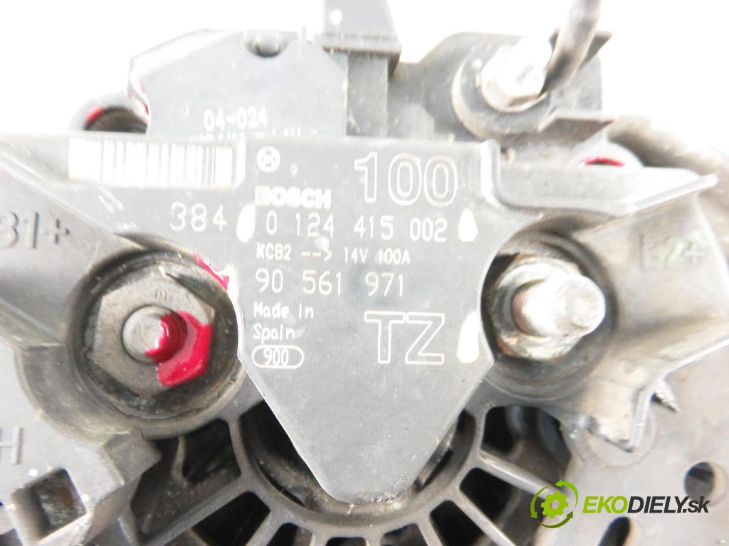 OPEL VECTRA C GTS (Z02) LIFTBACK 2004 90,00 1.8 16V 122 - Z 18 XE 1796,00 Alternátor 90561971 ; 90561971TZ ; 0124415002 (Alternátory)