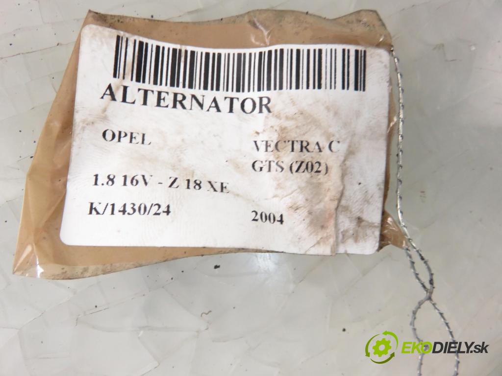 OPEL VECTRA C GTS (Z02) LIFTBACK 2004 90,00 1.8 16V 122 - Z 18 XE 1796,00 Alternátor 90561971 ; 90561971TZ ; 0124415002 (Alternátory)