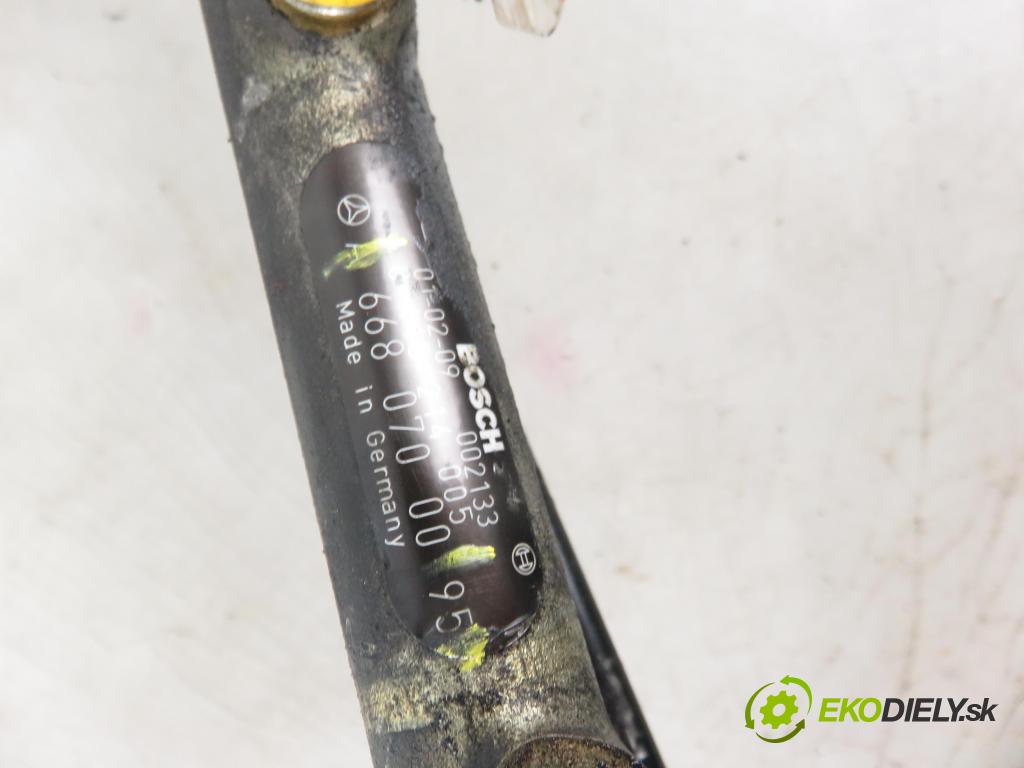 MERCEDES-BENZ KLASA A (W168) HB 2001 44,00 A 160 CDI (168.007) - OM 668.941 1689,00 Lišta vstrekovacia 6110780149 ; 6680700095 ; 0445214005 (Vstrekovacie lišty)