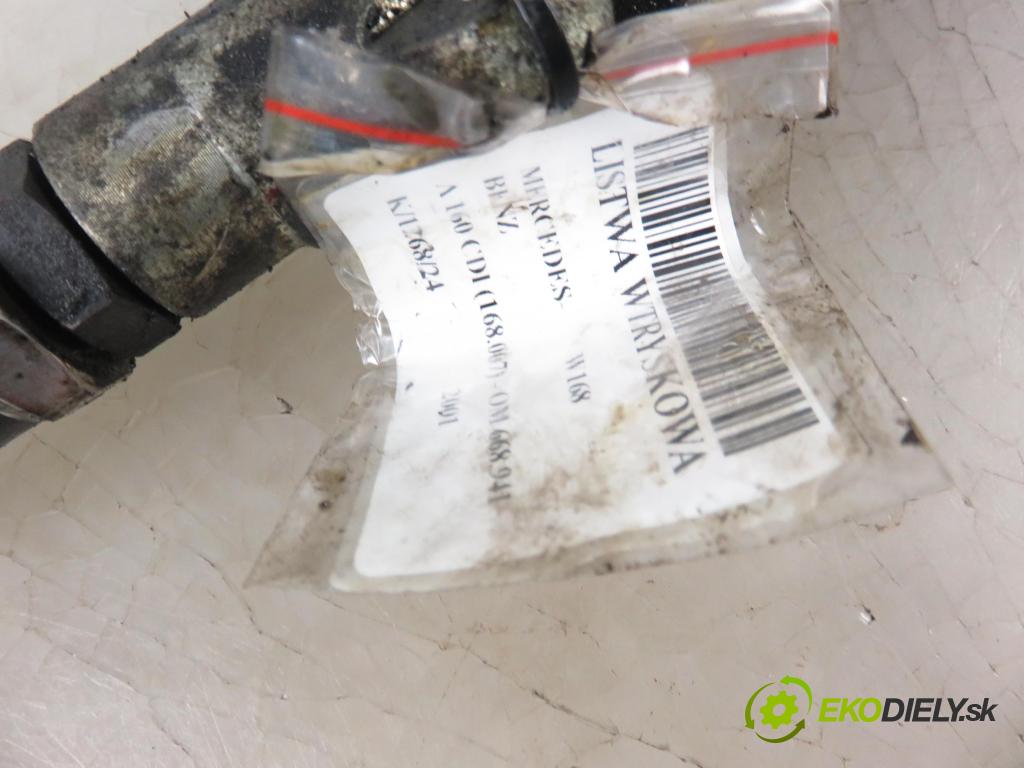 MERCEDES-BENZ KLASA A (W168) HB 2001 44,00 A 160 CDI (168.007) - OM 668.941 1689,00 Lišta vstrekovacia 6110780149 ; 6680700095 ; 0445214005 (Vstrekovacie lišty)