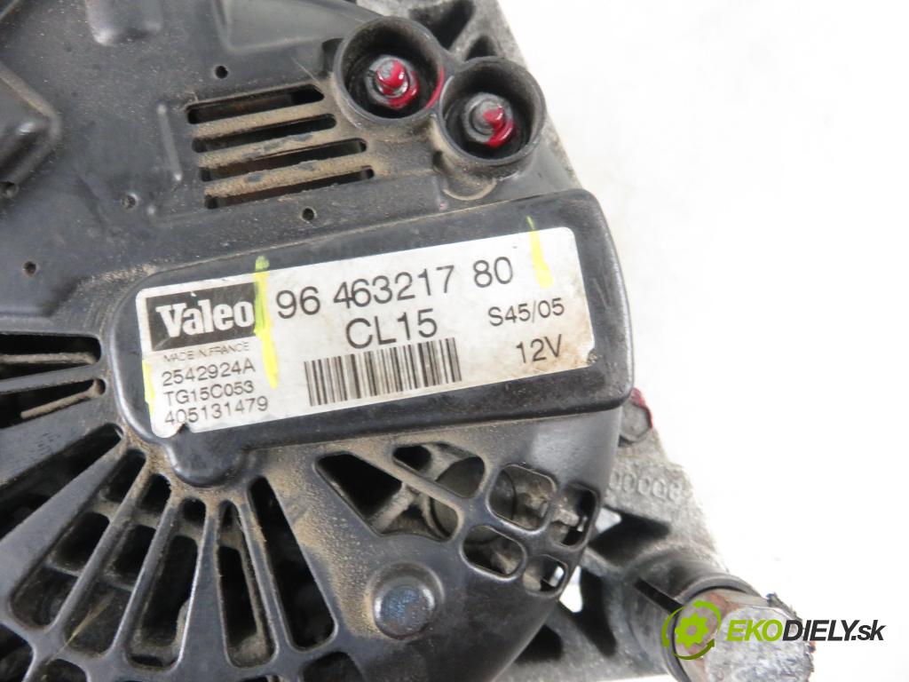 CITROEN C4 I (LC_) HB 2005 66,00 1.6 HDi - 9HX (DV6ATED4) 1560,00 Alternátor 9646321780 ; TG15C053 ; 2542924A (Alternátory)
