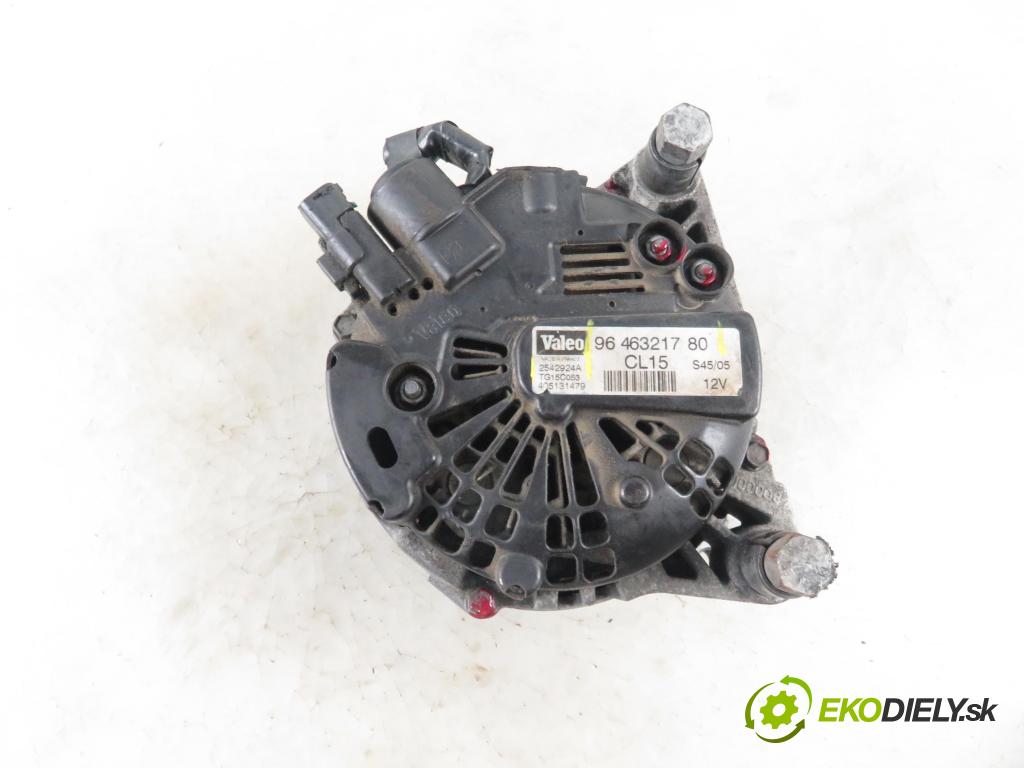 CITROEN C4 I (LC_) HB 2005 66,00 1.6 HDi - 9HX (DV6ATED4) 1560,00 Alternátor 9646321780 ; TG15C053 ; 2542924A (Alternátory)