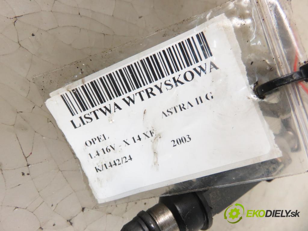 OPEL ASTRA G liftback (T98) HB 2003 66,00 1.4 16V - X 14 XE 1389,00 Lišta vstrekovacia 25313846 (Vstrekovacie lišty)