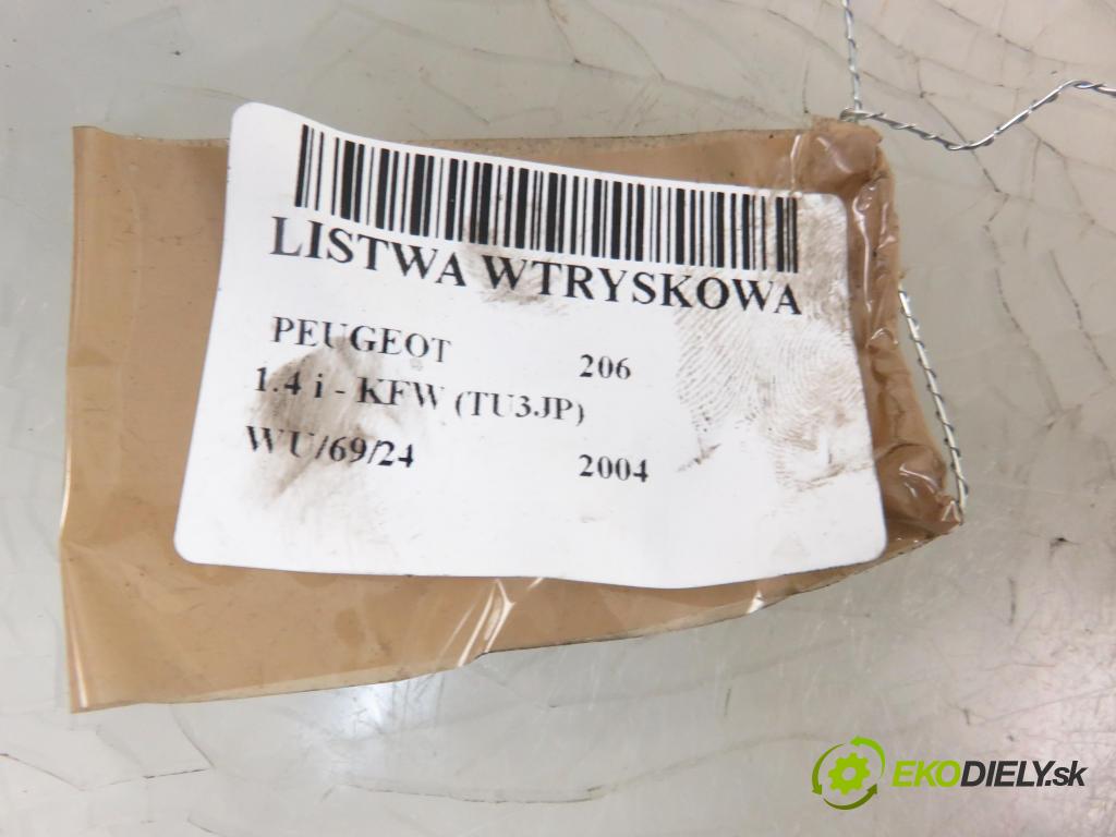 PEUGEOT 206 liftback (2A/C) HB 2004 55,00 1.4 75 - KFW 1360,00 Lišta vstrekovacia 9628982980D (Vstrekovacie lišty)
