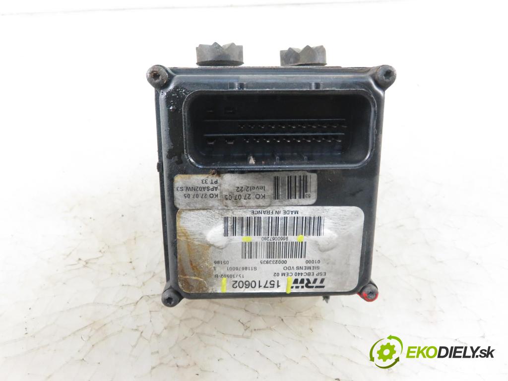 PEUGEOT 407 (6D_) SEDAN 2006 100,00 2.0 HDi 135 - RHR 1997,00 Pumpa ABS 15710602 ; 9660067280 (Pumpy ABS)