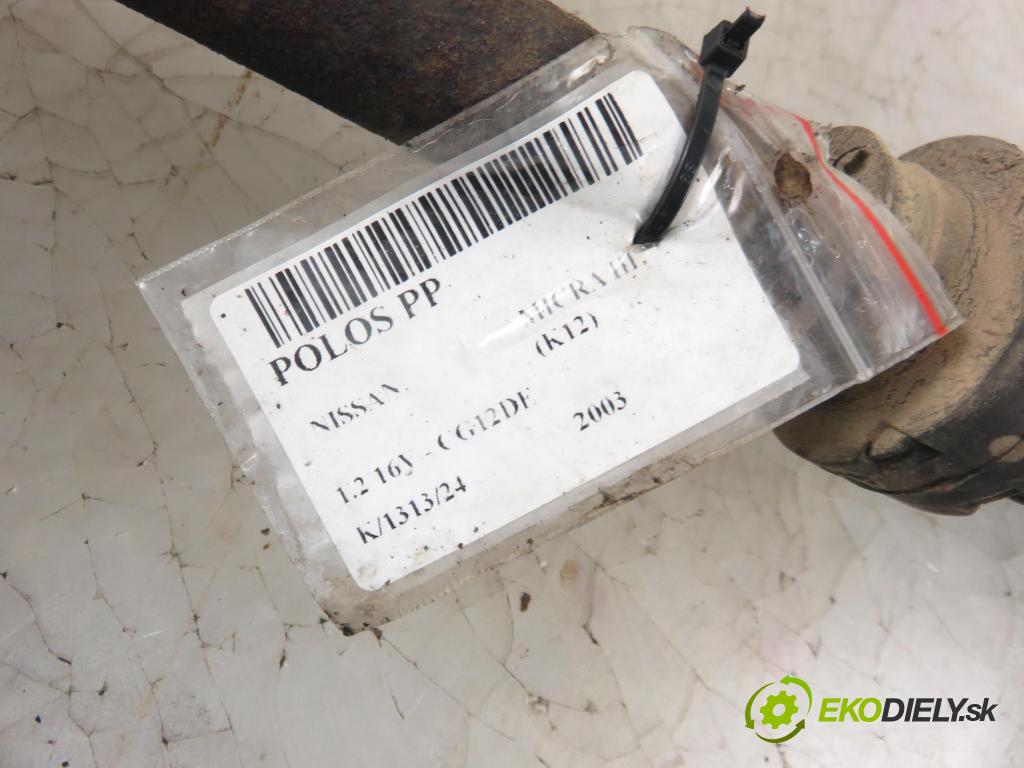 NISSAN MICRA III (K12) HB 2003 59,00 1.2 16V 80 - CG12DE 1240,00 Poloos PP