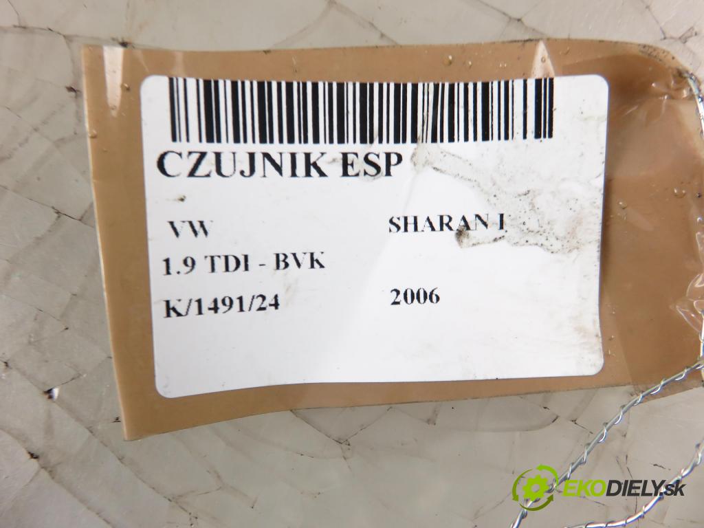 VW SHARAN (7M8, 7M9, 7M6) MINIVAN 2006 85,00 1.9 TDI - BVK 1896,00 snímač ESP 7H0907655 ; 7M3907637D