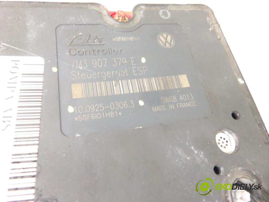 VW SHARAN (7M8, 7M9, 7M6) MINIVAN 2006 85,00 1.9 TDI - BVK 1896,00 Pumpa ABS 7M3907379F ; 10092503063 (Pumpy ABS)