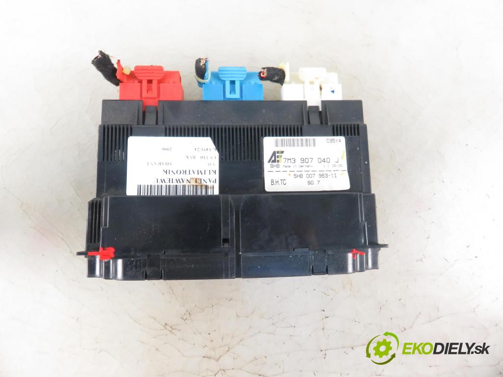 VW SHARAN (7M8, 7M9, 7M6) MINIVAN 2006 85,00 1.9 TDI - BVK 1896,00 Panel topení KLIMATRONIK 7M3907040J ; 5HB00796311
