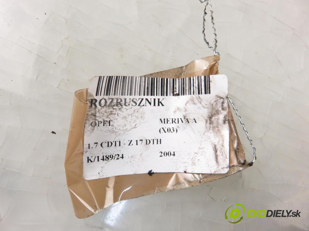 OPEL MERIVA A nadwozie wielkoprzestrzenne (MPV) (X03) MINIVAN 2004 74,00 1.7 CDTI 100 - Z 17 DTH 1686,00 Štartér 8971891181 ; S114829B (Štartéry)