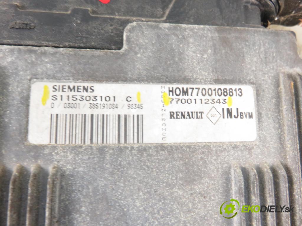 RENAULT KANGOO (KC0/1_) KOMBIVAN 1999 55,00 1.4 (KC0C, KC0H, KC0B, KC0M) - E7J 635 1390,00 řídící jednotka motora S115303101C ; 7700112343