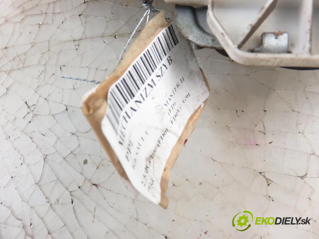 RENAULT MASTER II Skrzynia (FD) FURGON 2004 73,00 2.5 dCi 100 - G9U 754 2464,00 mechanismus oken PPE 8200162710