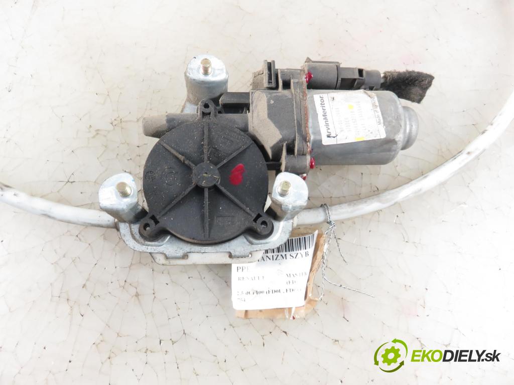 RENAULT MASTER II Skrzynia (FD) FURGON 2004 73,00 2.5 dCi 100 - G9U 754 2464,00 mechanismus oken PPE 8200162710