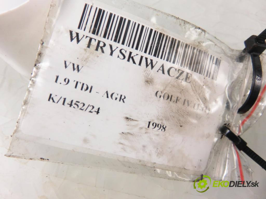 VW GOLF IV (1J1) HB 1998 66,00 1.9 TDI - AGR 1896,00 vstřikovací ventily 028130202Q ; 028130202P (Vstřikovací ventily)