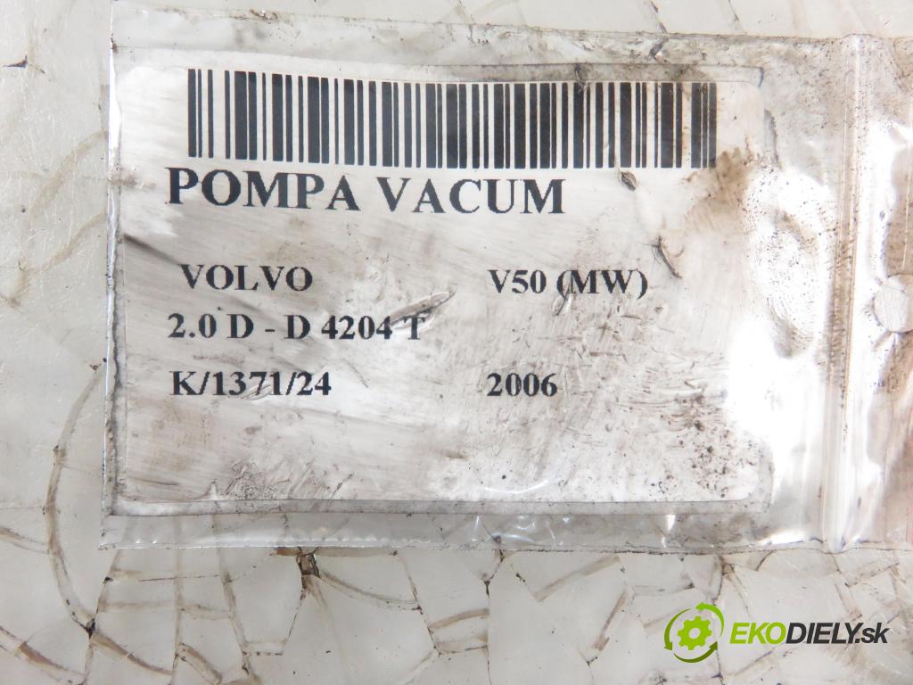 VOLVO V50 (MW) KOMBI 2006 100,00 2.0 D 136 - D 4204 T (PSA) 1997,00 Pumpa vákuová D1651A