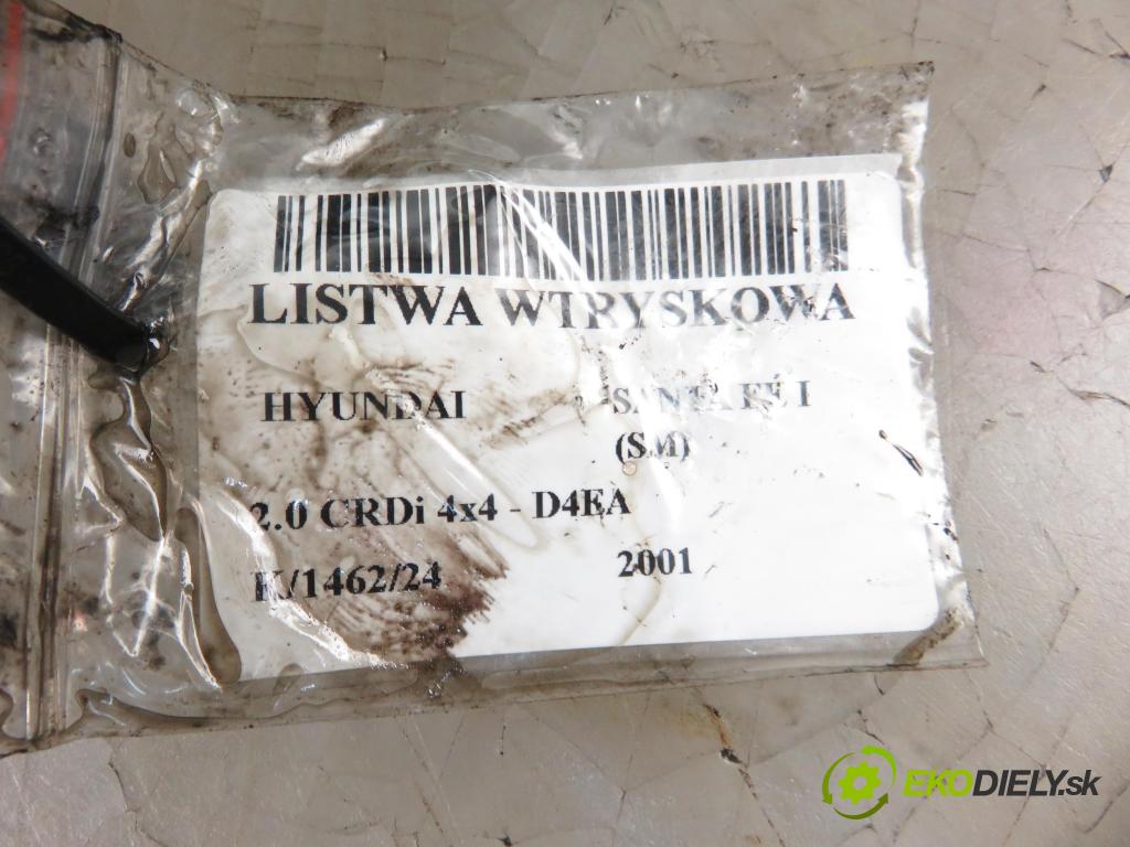 HYUNDAI SANTA FÉ I (SM) SUV 2001 83,00 2.0 CRDi 4x4 113 - D4EA 1991,00 Lišta vstrekovacia 0281002445 ; 3140027000 ; 0281002405 (Vstrekovacie lišty)