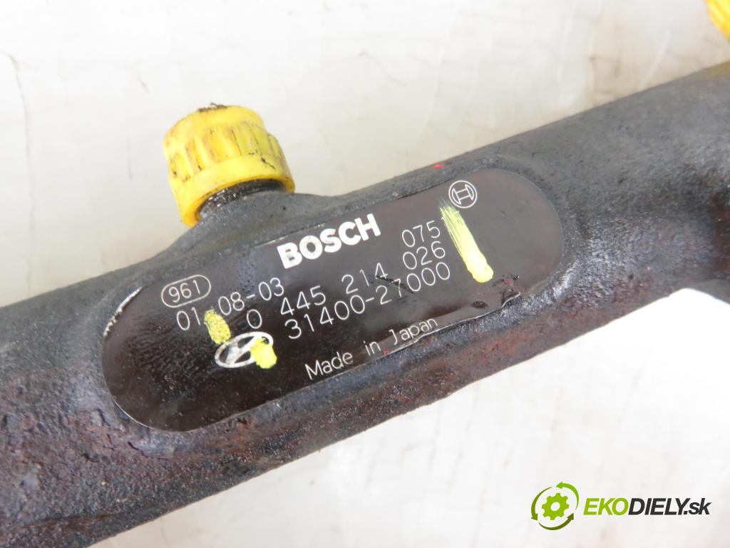 HYUNDAI SANTA FÉ I (SM) SUV 2001 83,00 2.0 CRDi 4x4 113 - D4EA 1991,00 Lišta vstrekovacia 0281002445 ; 3140027000 ; 0281002405 (Vstrekovacie lišty)