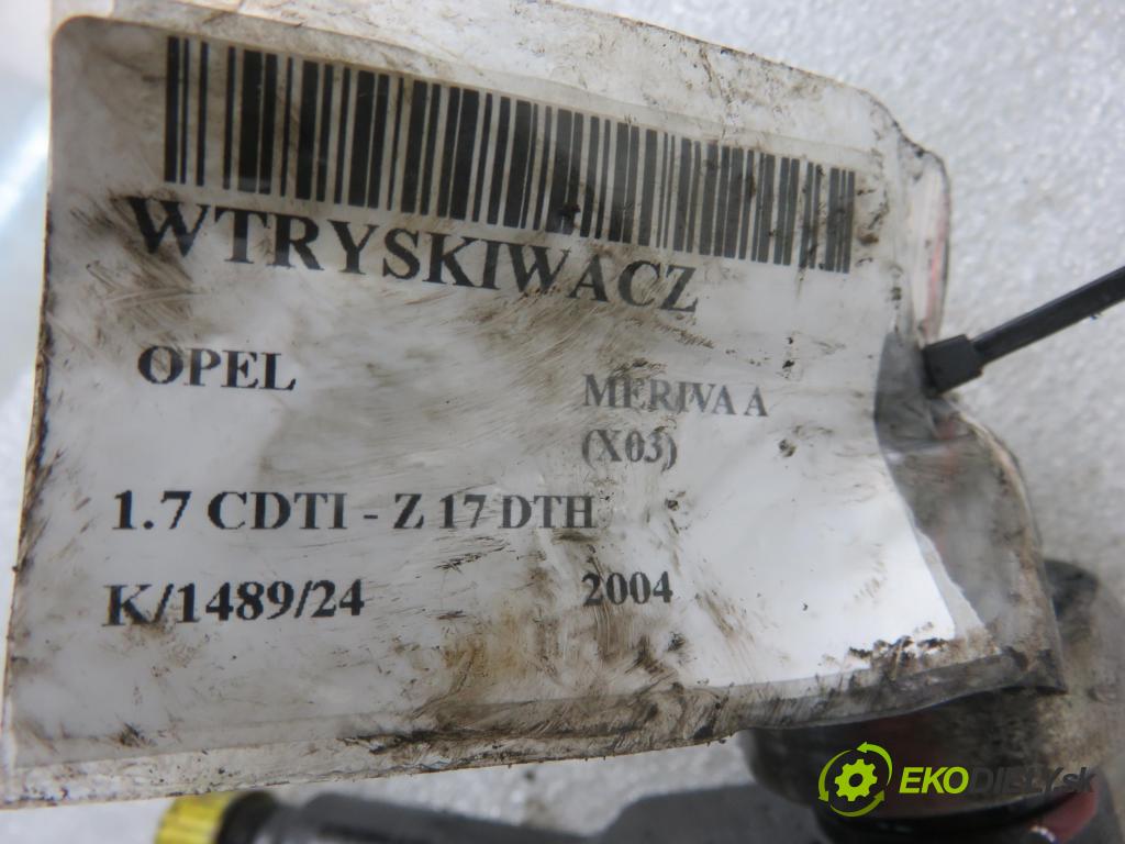 OPEL MERIVA A nadwozie wielkoprzestrzenne (MPV) (X03) MINIVAN 2004 74,00 1.7 CDTI 100 - Z 17 DTH 1686,00 vstrekovač 8973138612 (Vstrekovače)