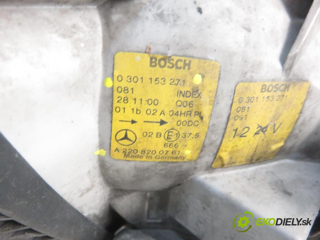 MERCEDES-BENZ KLASA S (W220) SEDAN 2002 145,00 S 320 CDI 197 - OM 613.960 3222,00 Svetlo LP 0301153271 ; 2208200761