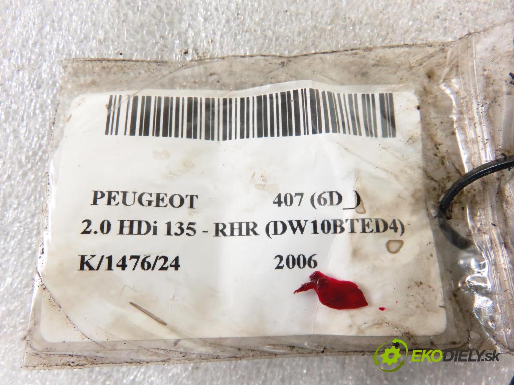 PEUGEOT 407 (6D_) SEDAN 2006 100,00 2.0 HDi 135 - RHR 1997,00 vstrekovač 9647247280 (Vstrekovače)