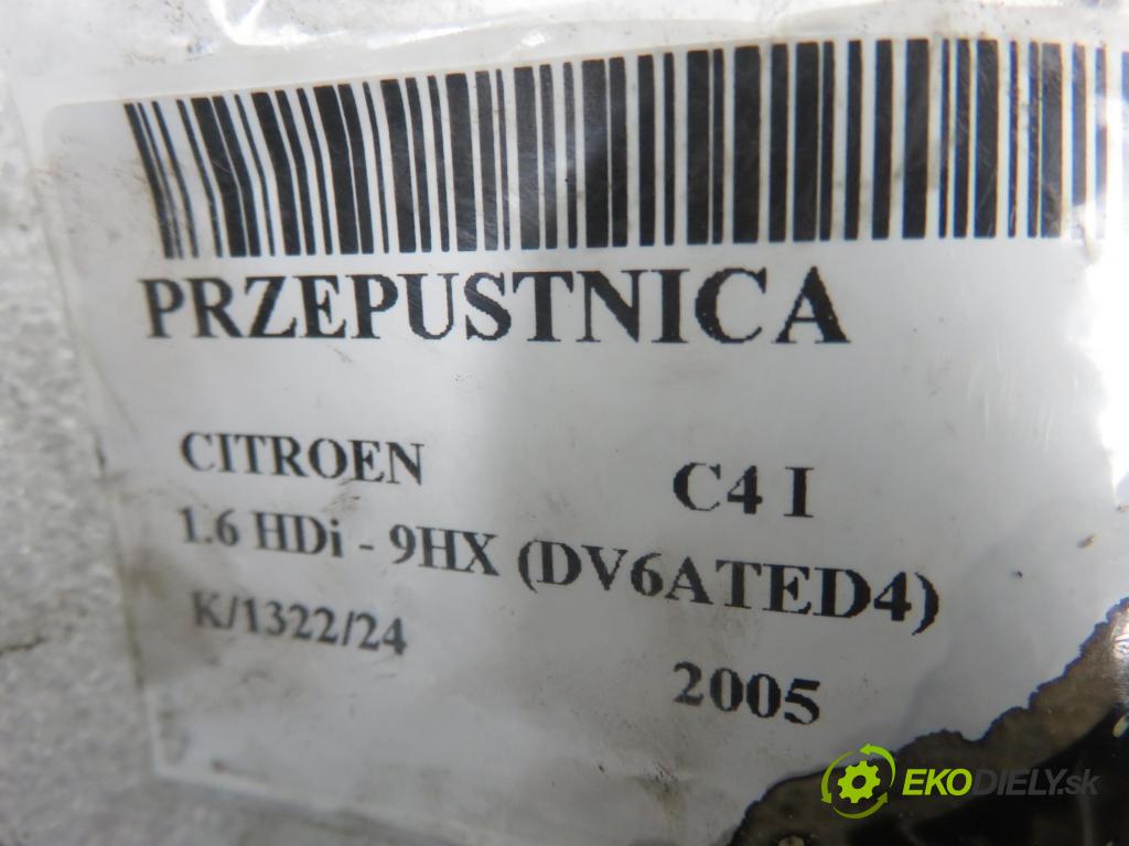 CITROEN C4 I (LC_) HB 2005 66,00 1.6 HDi - 9HX (DV6ATED4) 1560,00 Škrtiaca klapka 9660030480 (Škrtiace klapky)