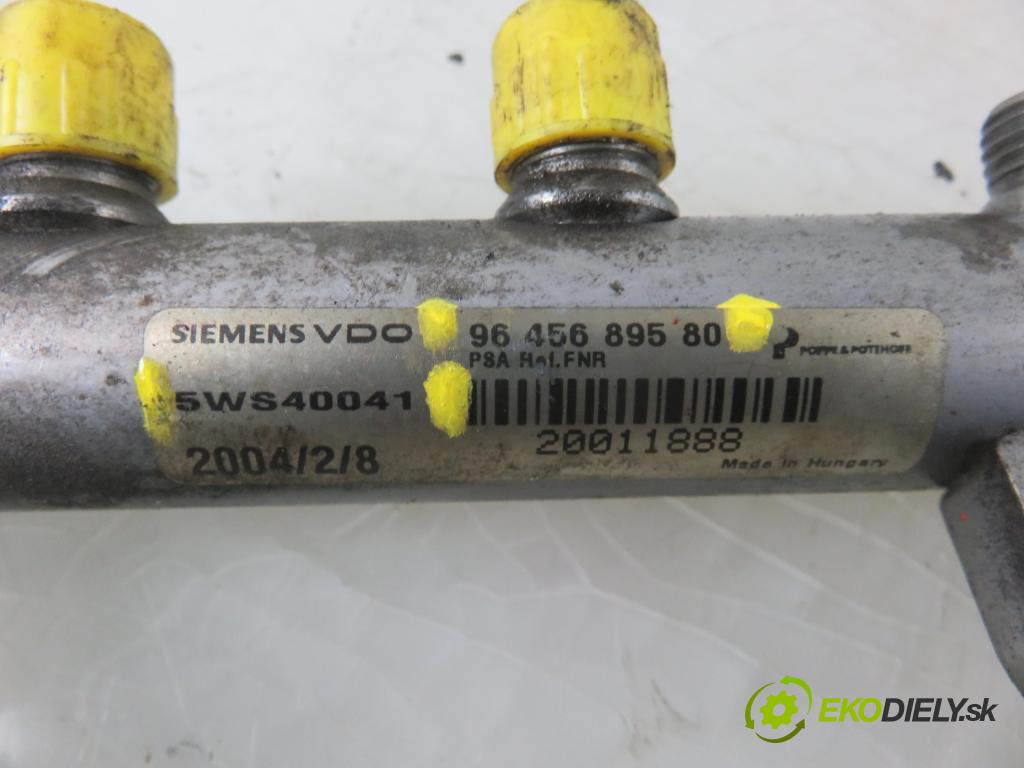 PEUGEOT 407 (6D_) SEDAN 2006 100,00 2.0 HDi 135 - RHR 1997,00 Lišta vstrekovacia 9645689580 ; 5WS49941 ; 3CRS0000 (Vstrekovacie lišty)