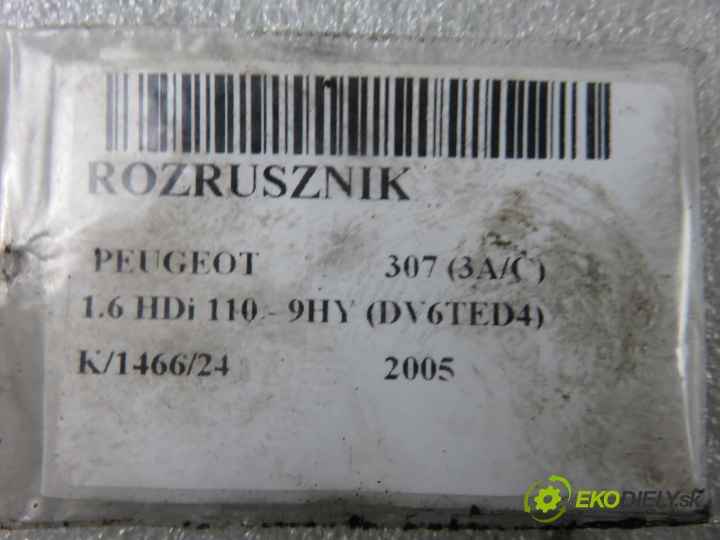 PEUGEOT 307 (3A/C) HB 2005 80,00 1.6 HDi 110 1560,00 Štartér 9645100680 (Štartéry)