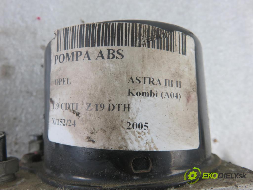 OPEL ASTRA H Kombi (A04) KOMBI 2005 110,00 1.9 CDTI - Z 19 DTH 1910,00 Pumpa ABS 10096005313 ; 10020603314 (Pumpy ABS)