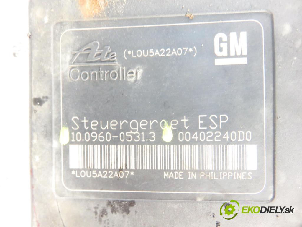 OPEL ASTRA H Kombi (A04) KOMBI 2005 110,00 1.9 CDTI - Z 19 DTH 1910,00 Pumpa ABS 10096005313 ; 10020603314 (Pumpy ABS)