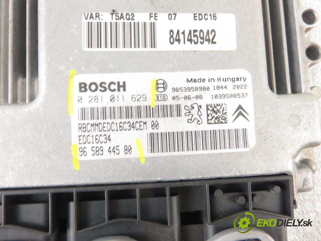 PEUGEOT 307 (3A/C) HB 2005 80,00 1.6 HDi 110 1560,00 řídící jednotka motora 0281011629 ; 9658944580