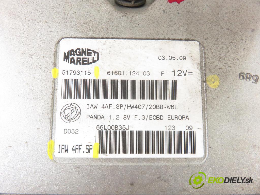 FIAT PANDA (169_) HB 2005 44,00 1.2 60 - 188 A4.000 1242,00 řídící jednotka motora 51793115 ; IAW4AFSP