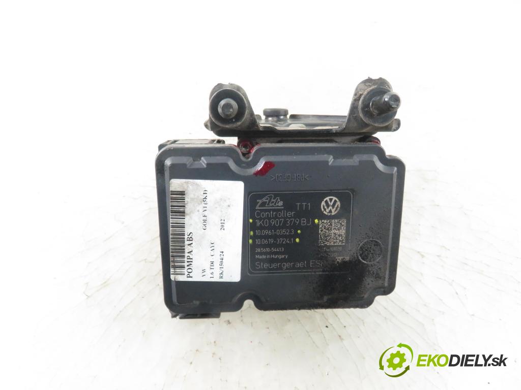VW GOLF VI (5K1) HB 2012 77,00 1.6 TDI - CAYC 1598,00 Pumpa ABS 1K0907379BJ ; 1K0614517DE ; 10096103523 (Pumpy ABS)
