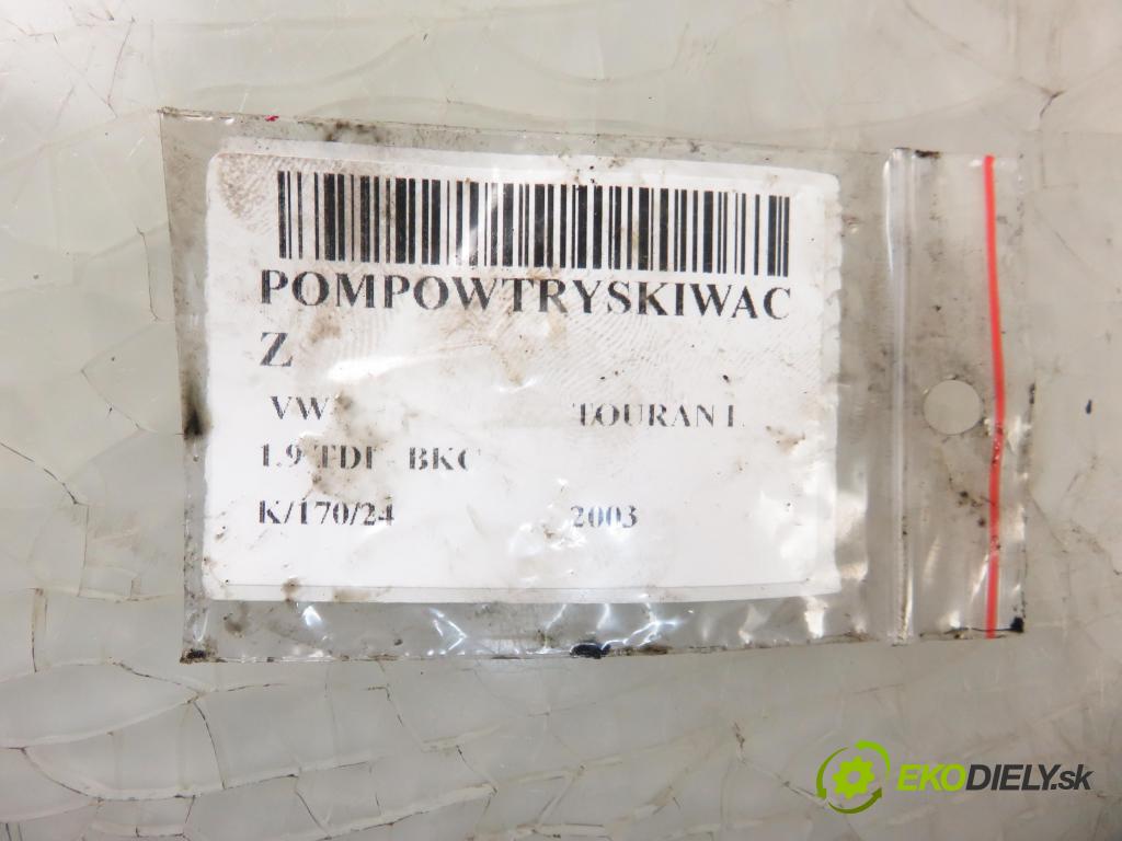 VW TOURAN (1T1, 1T2) MINIVAN 2003 77,00 1.9 TDI - BKC 1896,00 Vstrekovač 038130073AG ; 0414720215 (Vstrekovače)
