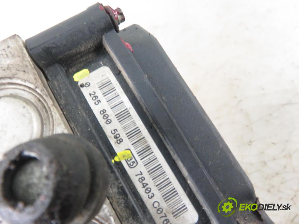 FIAT GRANDE PUNTO (199_) HB 2007 55,00 1.3 D Multijet 75 - 199 A2.000 1248,00 Pumpa ABS 0265800598 ; 51787091 ; 0265231878 (Pumpy ABS)