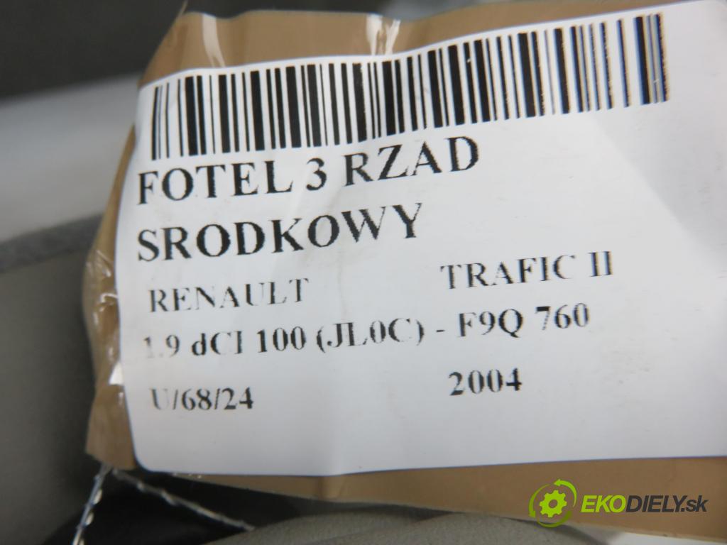 RENAULT TRAFIC II Autobus (JL) BUS 2004 74,00 1.9 dCI 100 (JL0C) - F9Q 760 1870,00 Sedadlo zadná