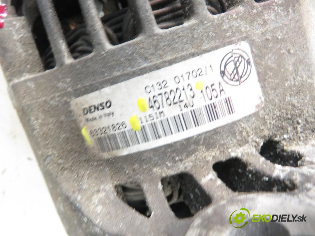 FIAT STILO (192_) HB 2002 85,00 1.9 JTD 115 - 192 A1.000 1910,00 Alternátor 46782213 ; 63321826 (Alternátory)