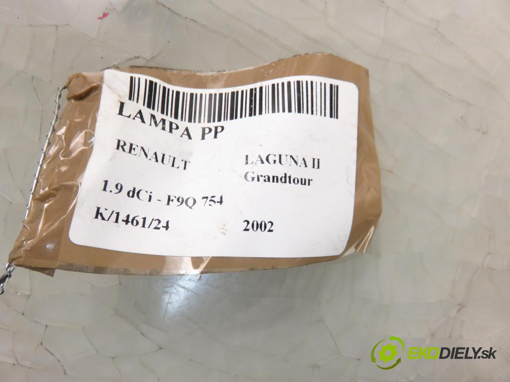 RENAULT LAGUNA II Grandtour (KG0/1_) KOMBI 2002 74,00 1.9 dCi 107 - F9Q 754 1870,00 Svetlo PP 8200163324